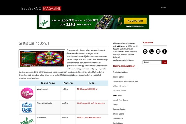 fredonpoker.com site used Belesermomagazine