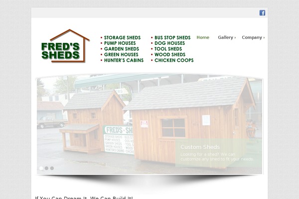 freds-sheds.com site used Andrina theme