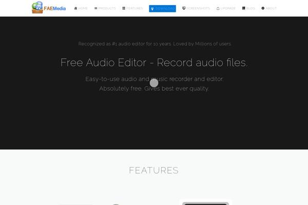 free-audio-editor.com site used Freeaudioeditor