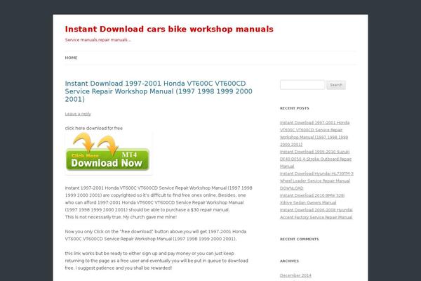 Twenty Twelve theme site design template sample