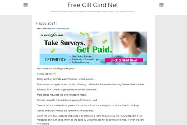 free-giftcard.net site used Mobile Friendly
