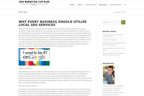 Enfold theme site design template sample