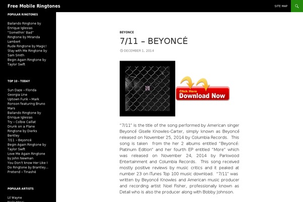 Twenty Fourteen theme site design template sample
