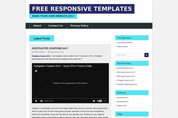 BrightNews theme site design template sample