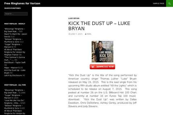 WordPress website example screenshot