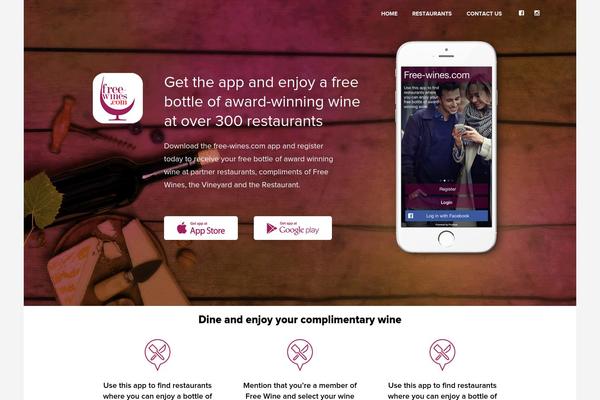 free-wines.com site used Zenithwp