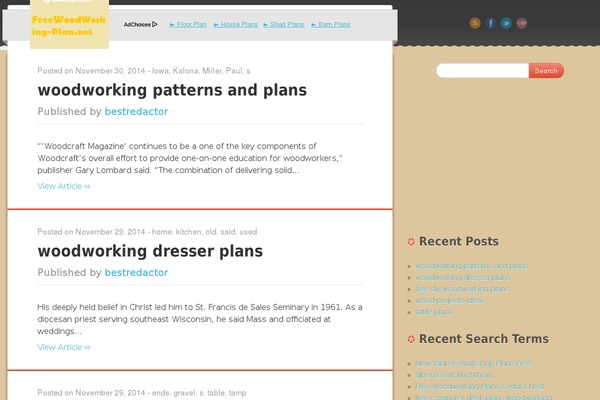 WordPress website example screenshot