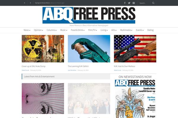 freeabq.com site used Pressroom