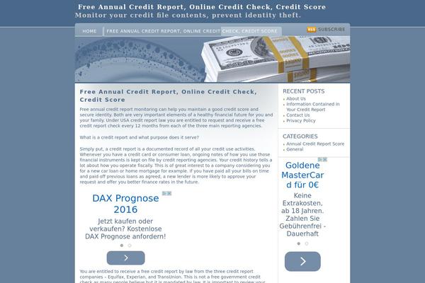 freeannualcreditreport.us site used Partnerprogramm