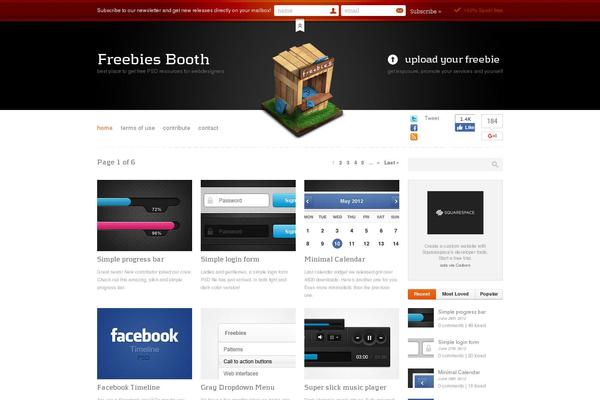 freebiesbooth.com site used Freebiesbooth