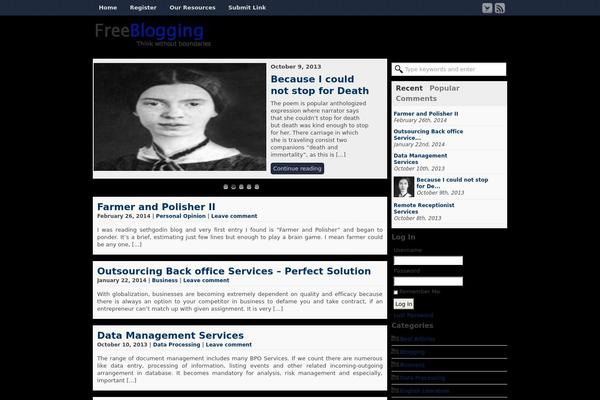 freeblogging.in site used Amaranthine