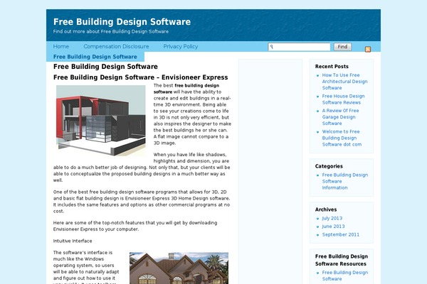 freebuildingdesignsoftware.com site used Flexi-Blue