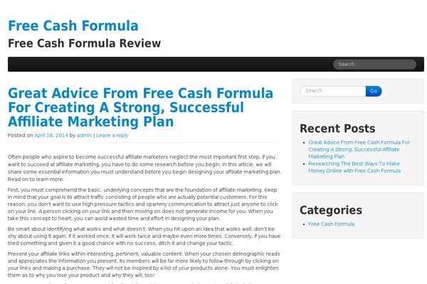 freecashformulareview.net site used The Bootstrap