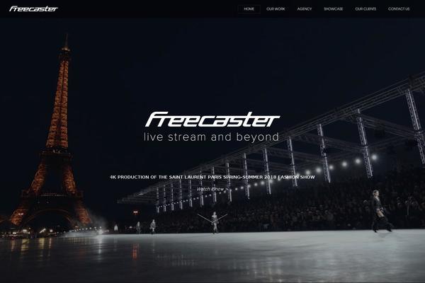 freecaster theme websites examples