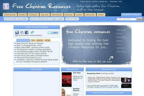 freechristianresources.org site used Fcr
