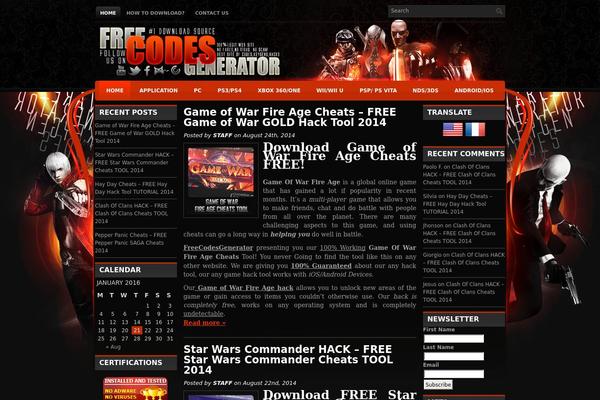 GameHub theme websites examples