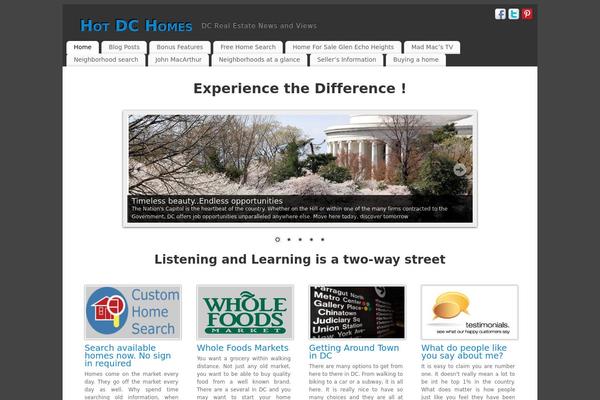 WordPress website example screenshot