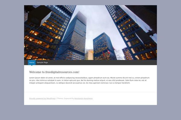 Expound theme site design template sample
