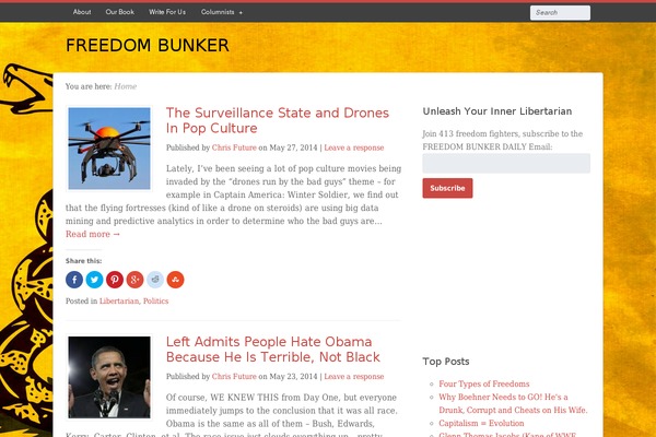 freedombunker.com site used Path