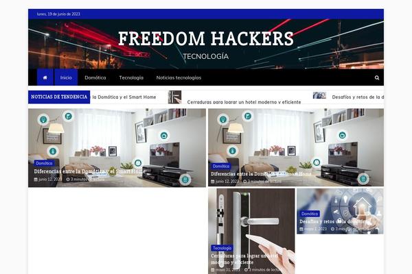 freedomhackers.com site used Refined Magazine