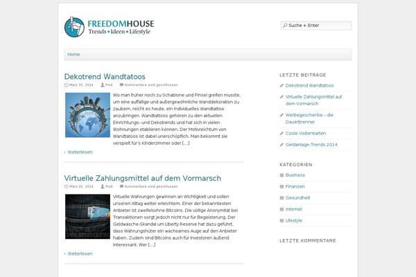 Tagebuch theme site design template sample