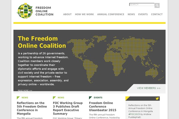 freedomonlinecoalition.com site used Foc