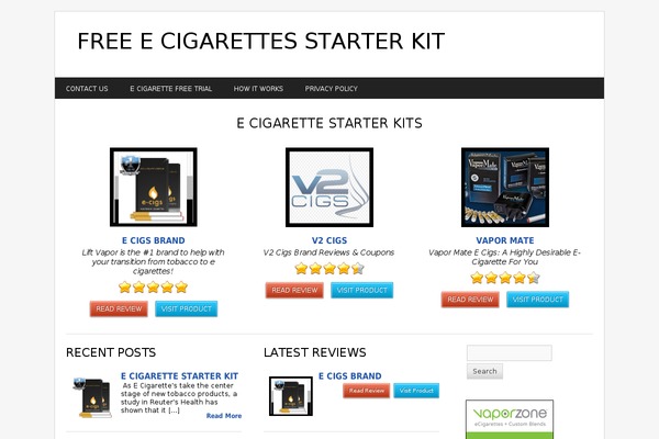 freeecigarettesstarterkit.com site used Reviewify-theme-dse