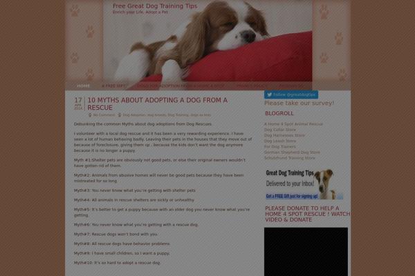 Dog-lover theme site design template sample