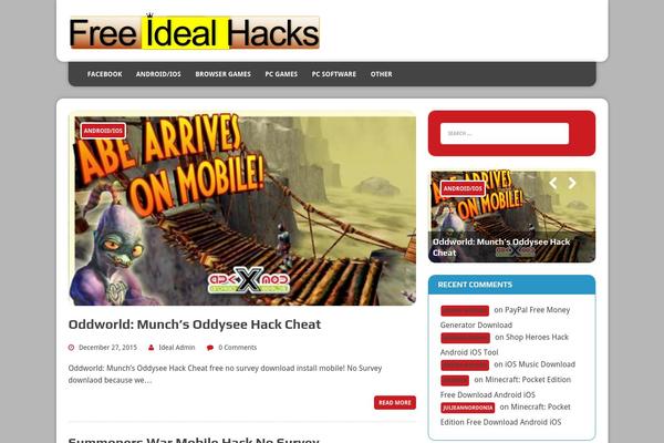 Iconic One theme site design template sample