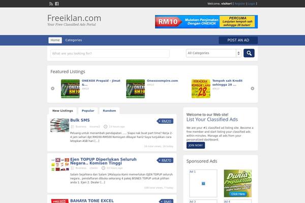 freeiklan.com site used ClassiPress
