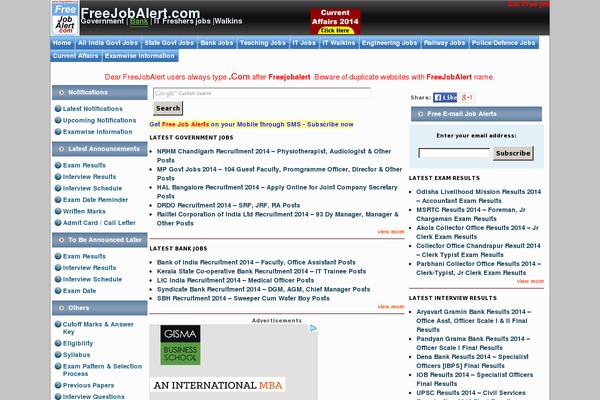 Google Analyticator website example screenshot