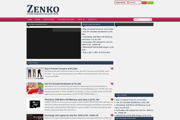 WordPress website example screenshot