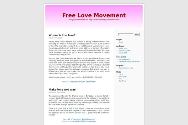 freelovemovement.com site used Default