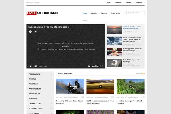 freemediabank.com site used Videopro-themejunkie