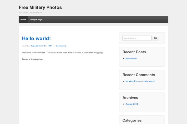 WordPress website example screenshot