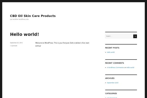 WordPress website example screenshot