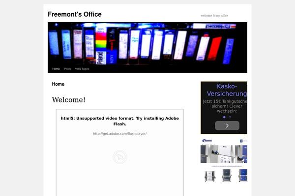 Twenty Ten theme site design template sample