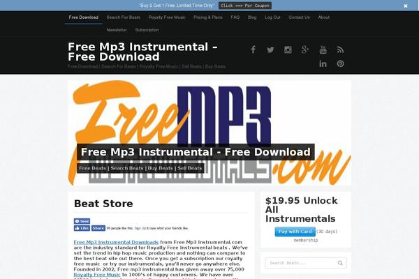 Musicmaker theme site design template sample