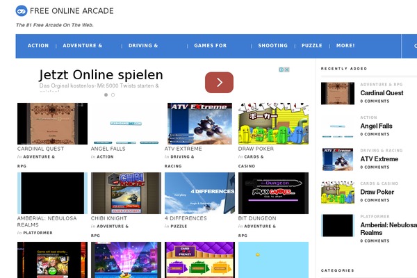 freeonlinearcade.org site used JustWrite