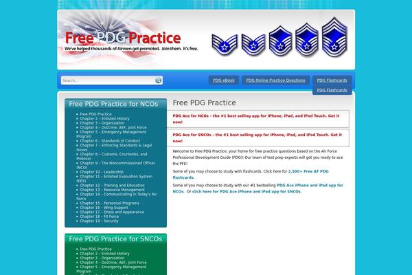 freepdgpractice.com site used Pdg
