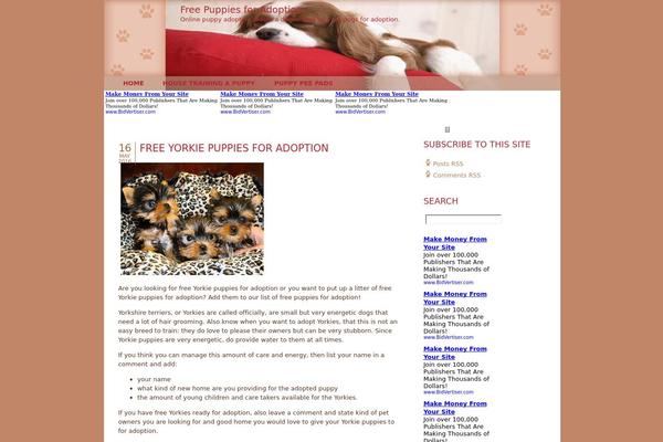 Dog-lover theme site design template sample