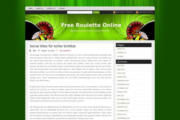 freerouletteonline.de site used Greenluck