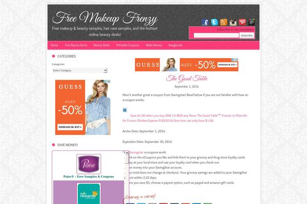 freesamplefrenzy.com site used Simplyluxe