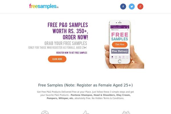 freesamples.in site used Freshlife