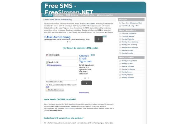 WordPress website example screenshot