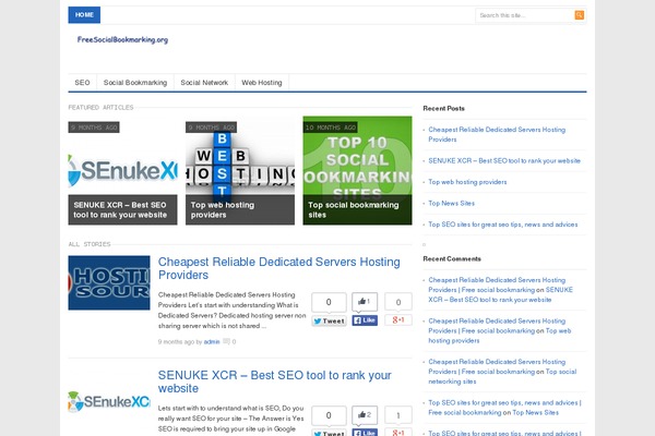 freesocialbookmarking.org site used Twenty Twenty-Three