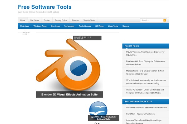 freesoftwaretools.org site used Freesoftwaretools