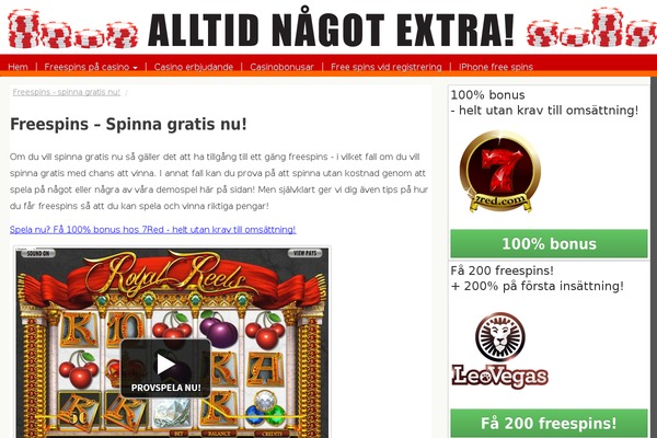 freespins247.se site used Beast_theme