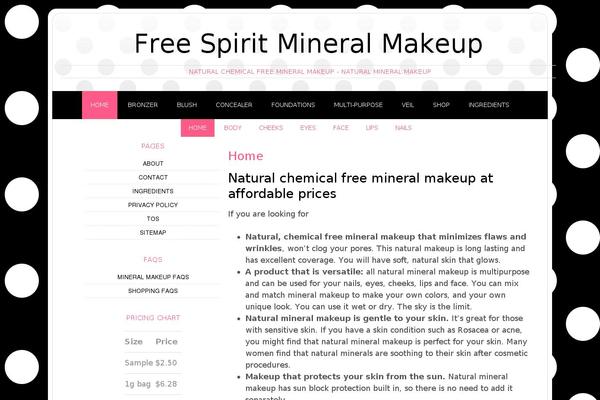 freespiritmineralmakeup.com site used Modern Blogger Pro