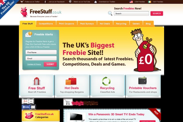 freestuff.co.uk site used Freestuff